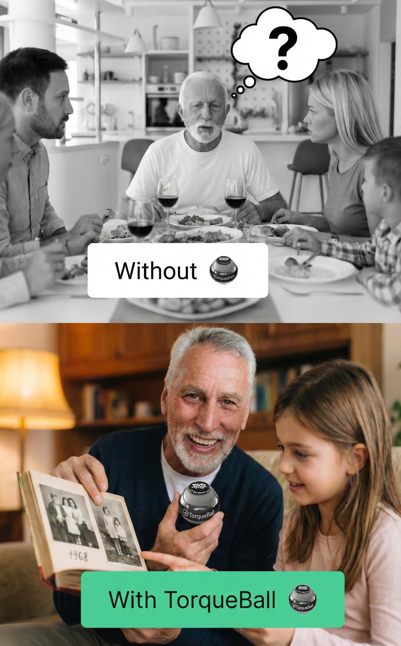 Comparison of elderly with and without TorqueBall